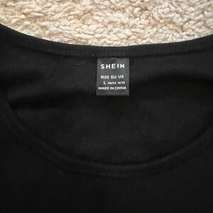 SHEIN Classic Black Tee